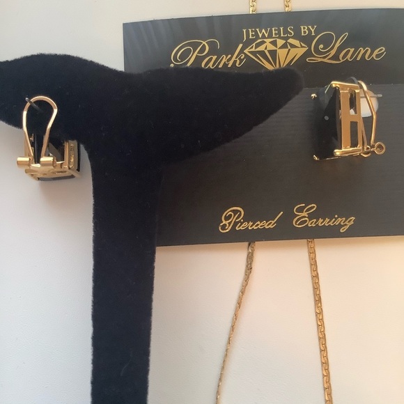 Park Lane Grand Necklace & Earrings Vintage Set Jet Black Cubic Zirconia - Picture 6 of 11